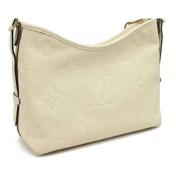 $3100 Louis Vuitton Empreinte Carryall PM Cream RFID Convertible Shoulder M46293 - Picture 7 of 12